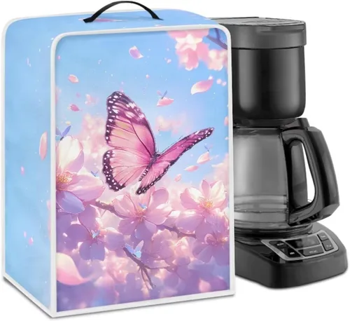 Miniatura 37 de Cubiertas para máquina de café con mango superior, resistentes a las manchas, para mezclador, compatible con la mayoría de cafeteras