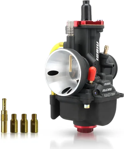 Miniatura 13 de NIBBI Carburador PWK24mm, apto para motor de motocicleta de 125cc—150cc con jets de carburador para DirtBike MiniBike Pit Bike GY6 ATV