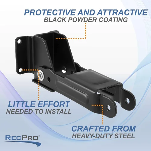 Miniatura 4 de RecPro Par de bisagras de soporte para escalera plegable RV (sin pin)
