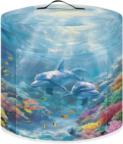 Miniatura 24 de Suobstales Cubierta antipolvo con estampado de girasol para olla instantánea de 6 cuartos de galón, diseño de nota musical, cubierta de olla a Nota