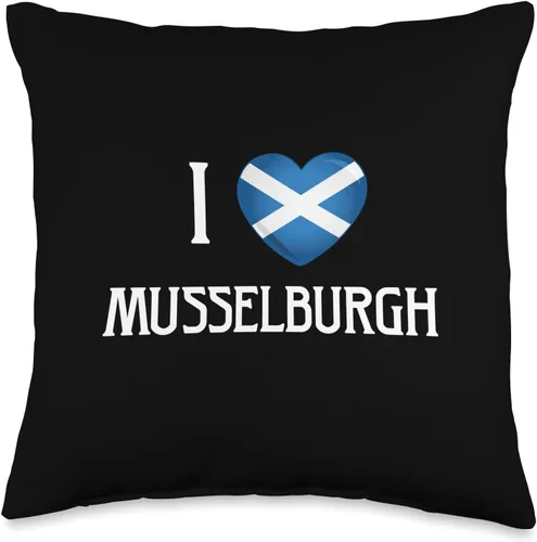 Miniatura 4 de I Love Musselburgh Scotland Flag Heart Saltire Scottish Throw Pillow