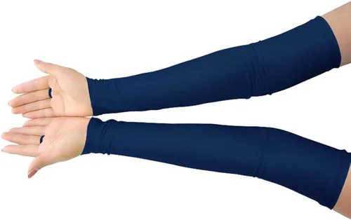 Miniatura 34 de Shinningstar Guantes largos de elastano elástico sin dedos sobre el codo para niñas y niños adultos