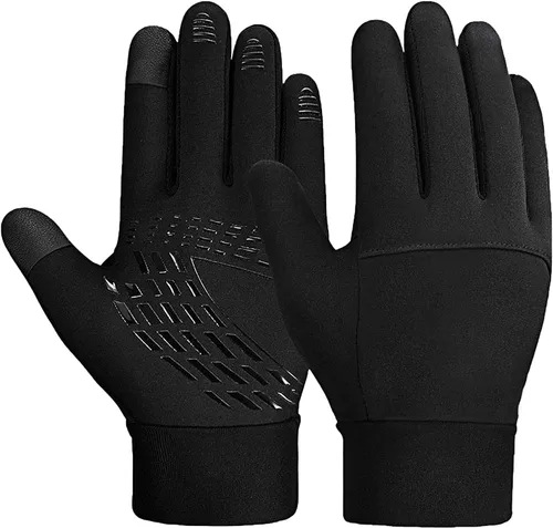 Guantes de invierno para niños, con revestimiento impermeable y cálido, forro polar grueso, antideslizante, para niños y niñas de 3 a 15 años,