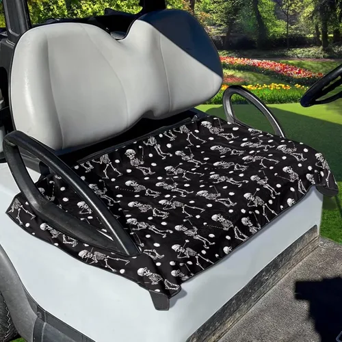 Miniatura 43 de Suobstales Fundas de Asiento para Carrito de Golf/Toalla de Asiento, Almohadillas de Asiento Transpirables para Carrito de Golf, Manta para Club