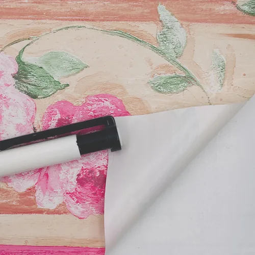 Miniatura 3 de Yifely - Papel tapiz extraíble de peonía de lujo con borde autoadhesivo para cocina, baño, decoración de pared