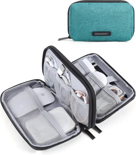 Miniatura 10 de BAGSMART Organizador de artículos electrónicos, estuche de viaje, cable de cargador de cable, bolsa organizadora de tecnología para accesorios