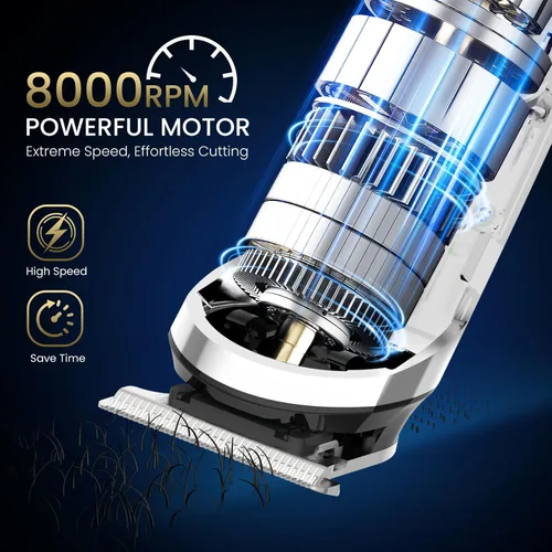 Miniatura 2 de Ufree Kit de recortadora de barba 3 en 1, maquinilla de afeitar eléctrica para bigote, cuerpo y nariz, pelo facial, recortadora de pelo profesional