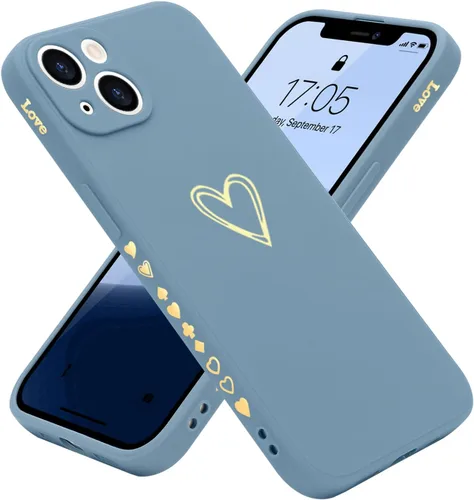 Miniatura 23 de Teageo Funda compatible con iPhone 13 Pro de 6.1 pulgadas para mujeres y niñas, bonito corazón de amor de lujo
