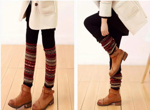 Miniatura 6 de Calentador de botas de punto de lana para mujer