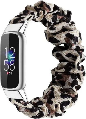 Miniatura 13 de Correas elásticas compatibles con Fitbit Luxe Bands, pulsera elástica de tela suave de repuesto para Fitbit Luxe Fitness Tracker, pequeña/grande