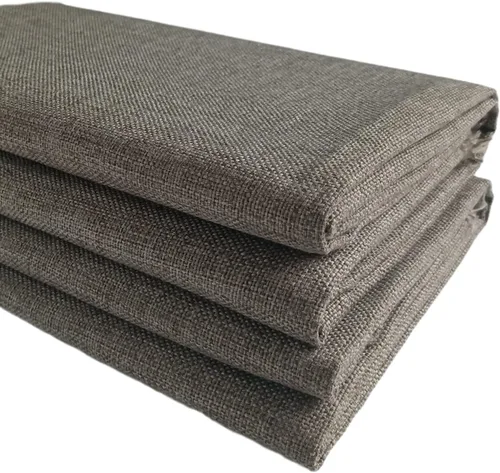 Miniatura 9 de TinaKim Tela de tapicería de lona, material de tela tipo lino sintético, para reparación de asientos de silla de sofá (beige 3, 2 yardas