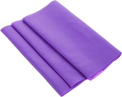 Luxshiny Juego de 3 bandas de resistencia moradas resistentes y elásticas para estirar, pilates, yoga, terapia física, entrenamiento en casa y