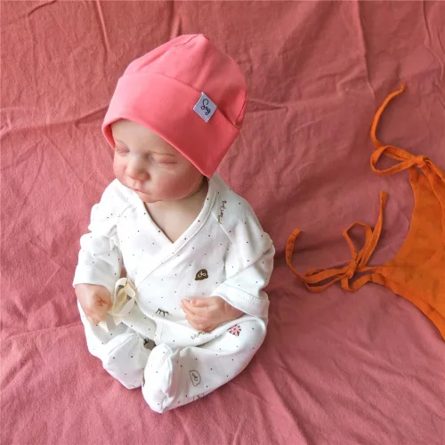 Miniatura 177 de Gorro de punto para recién nacido, para niños y niñas, con forro de satén sedoso, gorro para niños pequeños