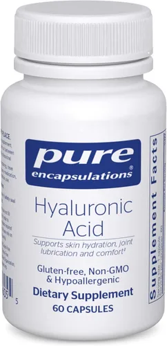 Pure Encapsulations Ácido hialurónico para hidratación de la piel, lubricación articular y salud de las articulaciones* - Absorción efectiva - Sin