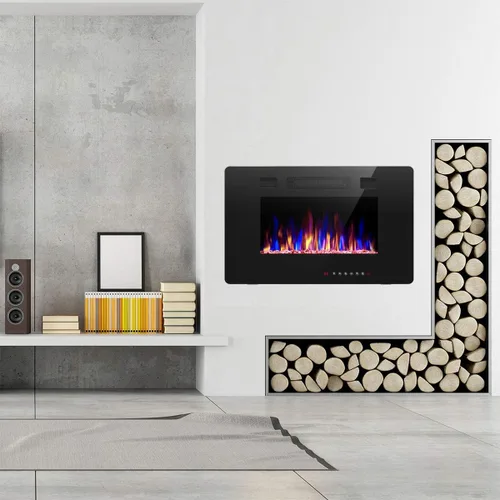 Miniatura 8 de R.W.FLAME - Chimenea empotrable ultrafina para pared (30 y 60 pulgadas)