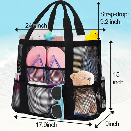 Miniatura 5 de Bolsas de playa de malla para mujer - Plus bolsa impermeable a prueba de arena