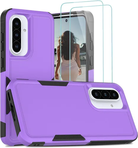 Miniatura 287 de Jeylly Compatible con Samsung Galaxy A22 5G Funda, Funda Samsung A22 5G con 2pcs protectores de pantalla de vidrio templado