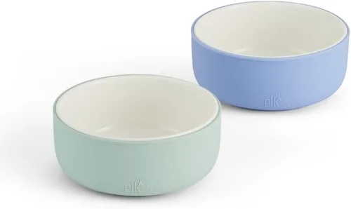 Miniatura 23 de Elk and Friends Cuencos de porcelana para niños con manga de silicona Alimentación para niños/niños pequeños/bebés Apto para microondas