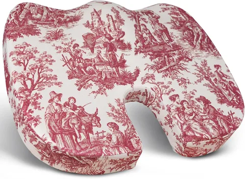 Miniatura 11 de Cojín ergonómico para aliviar el dolor de coxis, cojín de asiento de espuma viscoelástica para aliviar la presión, cojín de coxis para el dolor
