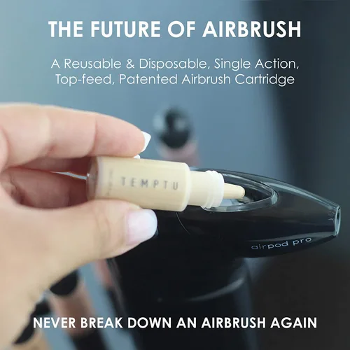 Miniatura 5 de TEMPTU Airpod Pro - Cartucho de maquillaje reutilizable, recargable para mezclar y mezclar colores personalizados - Accesorios de maquillaje