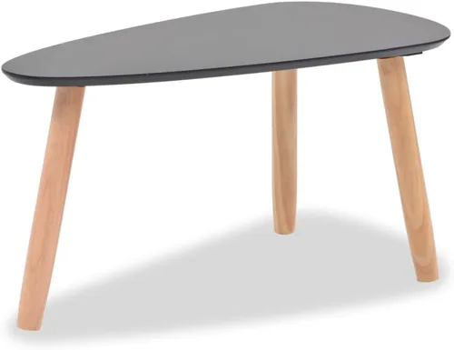 Miniatura 6 de Mesa auxiliar, mesa de centro y escritorio, mesa de centro de madera maciza adecuada para sala de estar, oficina, balcón, sala de estar familiar