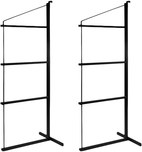 Miniatura 20 de Mytee Products Paquete de 2 Soportes de Estantería para Contenedores de Envío de 3 Niveles con 18"(P) x 60"(A) - Soportes de Estante de Acero