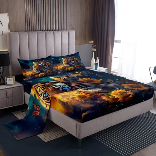 Miniatura 25 de Castle Fairy Juego de Sábanas de Astronauta para Niños, Juego de Sábanas del Espacio de Galaxia Misteriosa, Juegos de Sábanas de Decoración