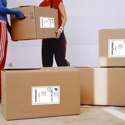 Miniatura 5 de 2000 etiquetas de 4 x 6 pulgadas, 3 pruebas, de grado comercial, plegado en abanico, etiquetas térmicas directas compatibles con cebra, Rollo