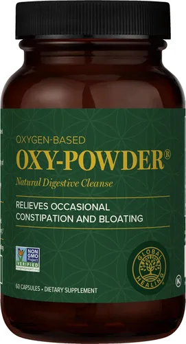 Miniatura 7 de Global Healing Center Oxy-Powder Limpiador de colon seguro y natural a base de oxígeno y alivio del estreñimiento ocasional (120 cápsulas)