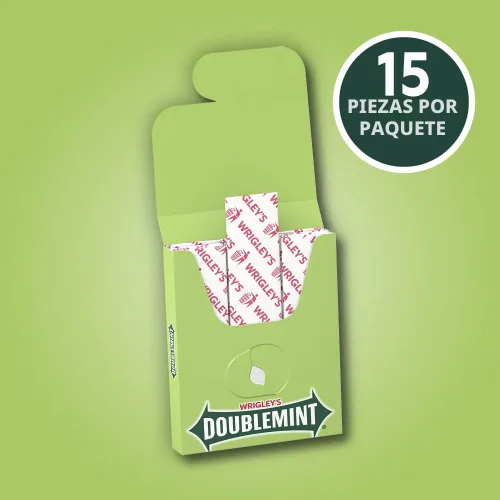 Miniatura 4 de WRIGLEY'S Doublemint Chicle Paquete a Granel, 15 Barras por Paquete (Paquete de 3) - Paquetes de Chicle