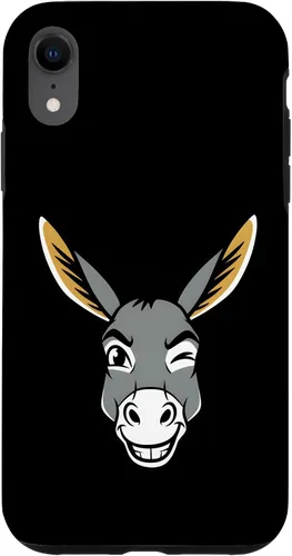 Funny Wild Donkey Animal Lover Humor Design Gift Men Women Case for iPhone XR