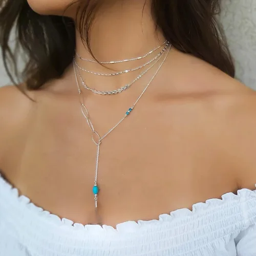 Miniatura 6 de Annika Bella Gargantilla de cadena para mujer, gargantilla de plata de ley 925, longitud de 13 a 16 pulgadas, collares cortos para adolescentes