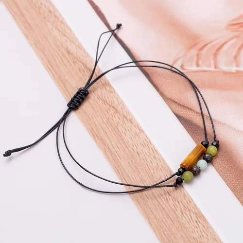 Miniatura 6 de Pulsera de protección, protección empática, cristales de obsidiana negra y pulsera de piedras curativas para mujeres, suerte, ansiedad y pulsera