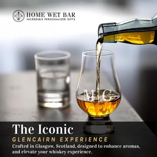 Miniatura 3 de Vaso de whisky Glencairn personalizado - Gravación láser personalizada por Home Wet Bar Vasos perfectos para el conocedor actual o aspirante