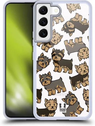 Miniatura 12 de Head Case Designs Funda de gel con 3 patrones de raza de perro de pastor australiano [protección de grado militar] compatible con Samsung Galaxy S22