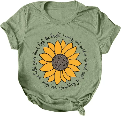 Short Sleeve Tops,Women's T Shirts Short Sleeve Cute Graphic Summer Loose Tees Crewneck Casual Tops Funny Shirts
