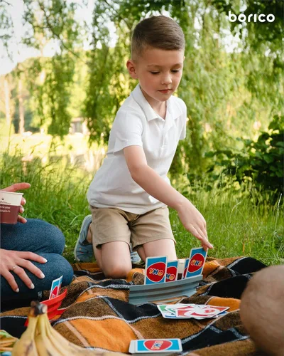 Miniatura 3 de BORICO Portatarjetas para Cartas de Juego - Paquete de 4 Soportes de Cartas de Juego para Niños y Adultos, Bandeja de Almacenamiento Apilable