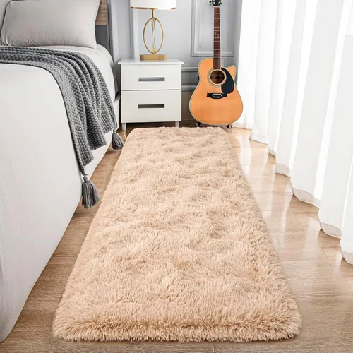 Miniatura 18 de Noahas - Alfombras mullidas de 4 x 6 pies para dormitorio y sala de estar, alfombra gruesa y peluda de color gris, alfombra de suelo antideslizante