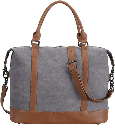 Miniatura 6 de BLUBOON Bolsas de viaje con cremallera, bolsa de lona para mujer, bolsa de fin de semana para mujer, bolsa de lona para llevar en la bolsa de lona