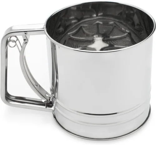 Miniatura 5 de Fox Run Tamiz de harina, acero inoxidable, 1 taza, metálico
