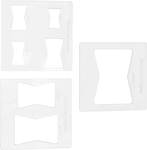 Miniatura 9 de Oumefar Kit de 3 plantillas de incrustaciones de mariposa, plantillas de mariposa de 6 x 6 pulgadas para carpintería, enrutador y plantillas
