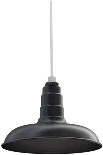 Miniatura 55 de Steel Lighting Co. Malibu - Lámpara colgante Montaje en techo Domo de 14 pulgadas vástago de 12 pulgadas Estilo de granja de acero Rojo
