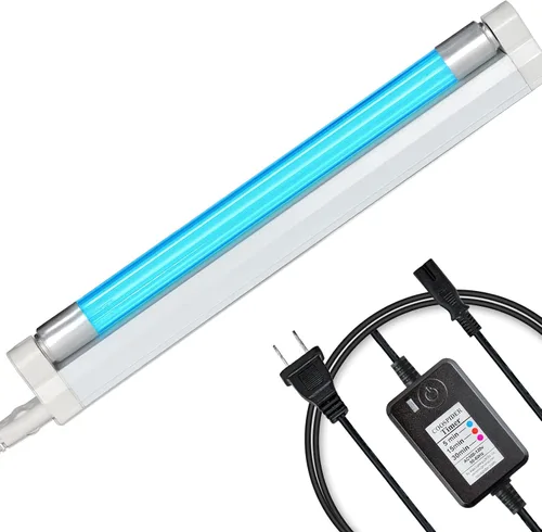 Miniatura 14 de Coospider 6W Luz UV Libre de Ozono, Lámpara Desinfectante 253.7nm con 3 Configuraciones de Tiempo, Lámpara UVC para Zapatos/Ropero/Gabinete/Baño