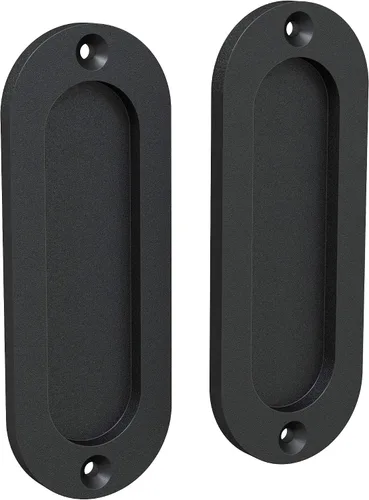 Miniatura 9 de Tiradores de dedo para puerta de armario - Tiradores cuadrados de 2.5 pulgadas para puerta corrediza - Tiradores empotrados para puerta de bolsillo
