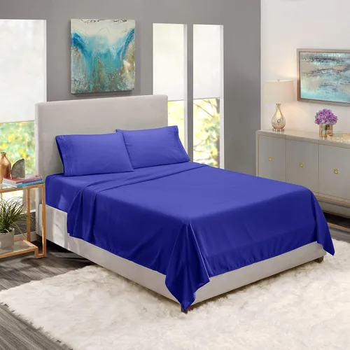 Miniatura 16 de Solo sábana encimera – 1 sábana encimera lisa al tacto de calidad de hotel, 100% algodón, ajuste perfecto para camas individuales de gran