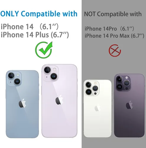 Miniatura 2 de Dengduoduo Paquete de 3 protectores de lente de cámara de vidrio templado para iPhone 14 de 6.1 pulgadas y iPhone 14 Plus de 6.7 pulgadas, Ultra HD