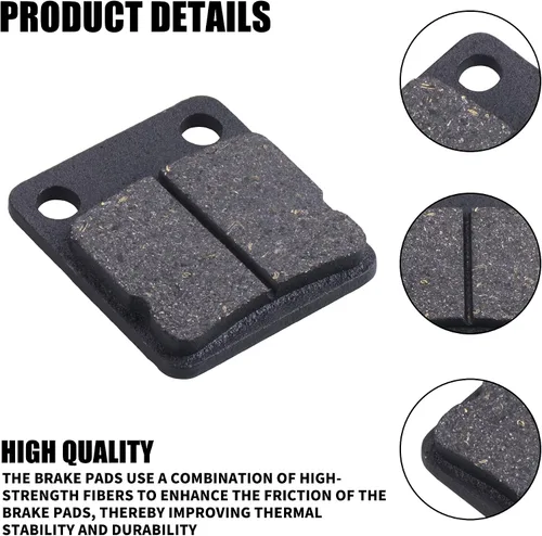 Miniatura 3 de Almohadillas de freno de disco traseras, ATV Go Kart, zapatas de freno de disco compatibles con ATV Quad Dirt Pit Bike Go Kart Dune Buggy 50cc