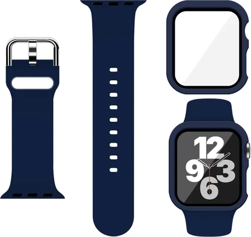 Miniatura 14 de Correa Deportiva de Silicona y Estuche con Protector de Pantalla para Apple Watch Series 11, Series 10, Series 9, Series 8, Series 7, Series 6 SE