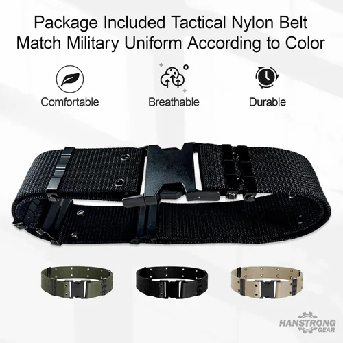 Miniatura 5 de Militar táctico para hombre caza combate BDU uniforme traje camisa y pantalones con cinturón MC