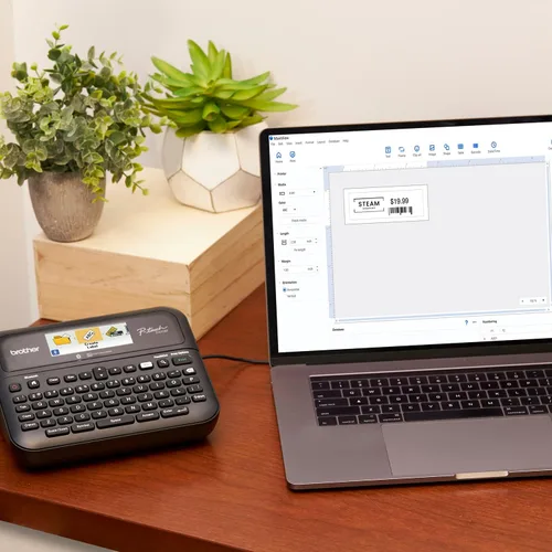 Brother P-Touch PT-D610BT Etiquetadora Profesional Conectada para Negocios | Conecta y Crea a través de Bluetooth® en Cintas de Etiqueta TZe de